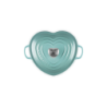 Heart Casserole 20cm Sea Salt with Gold Knob - L'Amour