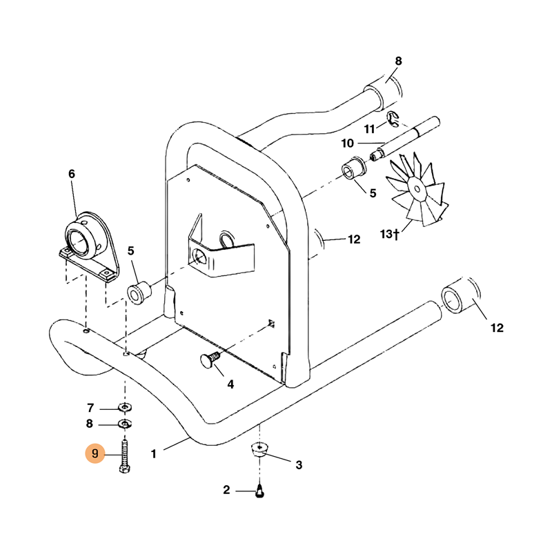 PKG OF 2 HEX BOLTS