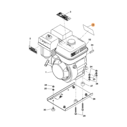 RIDGID 65182 Pulse Actuator Decal