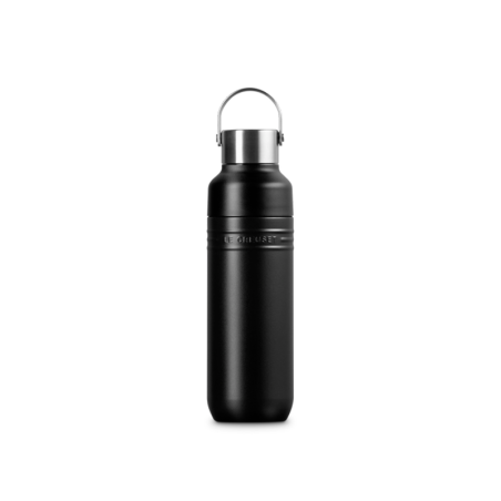 Insulated Water Bottle 500ml Black Matte - On the Go