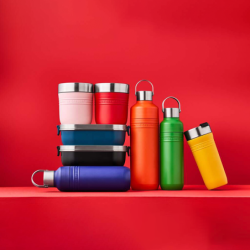 Insulated Water Bottle 500ml Bamboo - On the Go