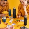 Insulated Water Bottle 1L Black Matte - On the Go