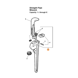 RIDGID Pipe Wrench Handle Replacement for Wrench 36