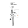 Conjunto Mordente Lateral e Pino 48 RIDGID