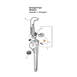 Pino para Mordente de Calcanhar 48 RIDGID