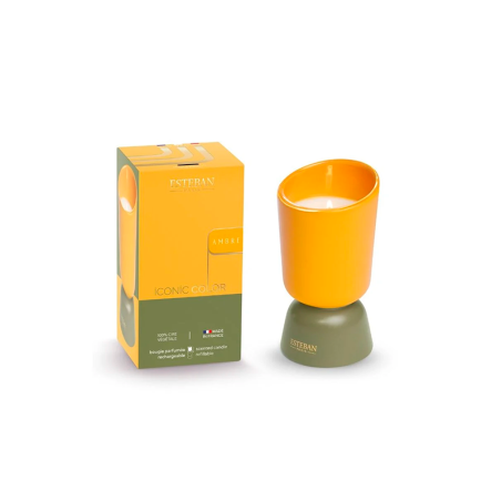 Refillable Scented Candle 220gr Ambre - Iconic Color