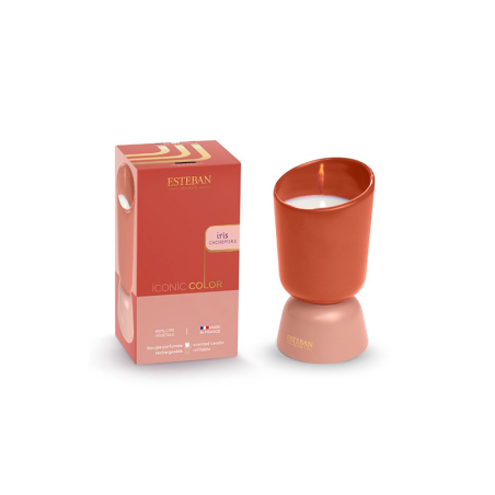Refillable Scented Candle 220gr Iris Cachemire - Iconic Color
