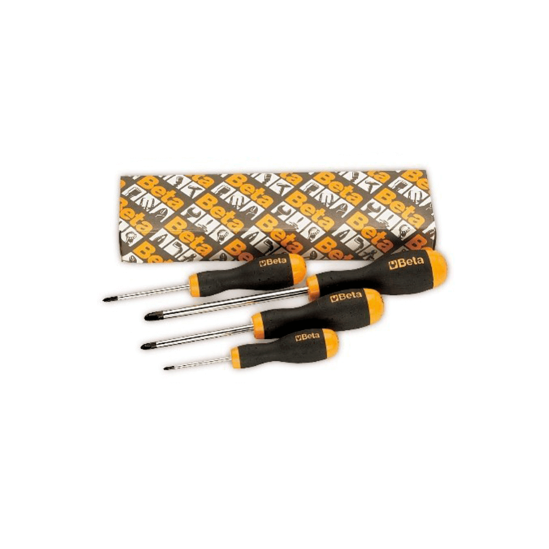 BETA 1202/S4 Set of 4 Crossed Screwdrivers
