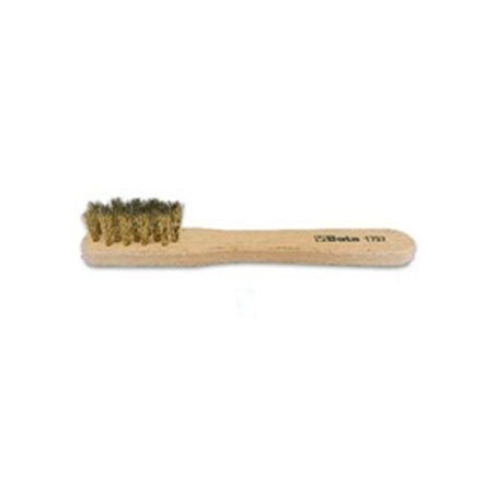 BETA 1737 Brush with Orrugated Brass Wires 145mm with Wood Handle