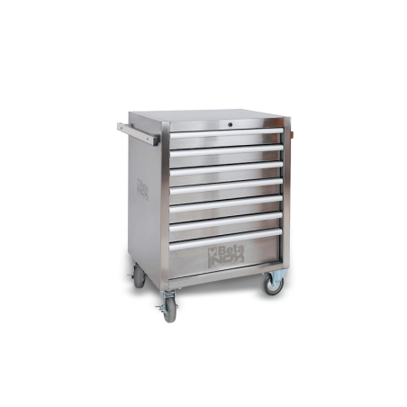 BETA C04TSS-7 Tool Trolley with 7 Stainless Steel Drawers