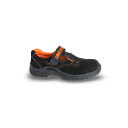 Sandalias S1P SRC Nº38 de Ante Suave con Cierre de Tiras 7216BKK BETA