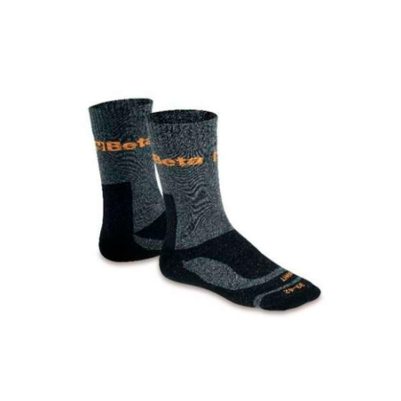 BETA 7413 Terry and Polyamide Fuzzy Socks L