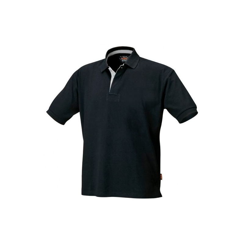 BETA 7546N 3XL Black 3-Button Polo Shirt BETA 7546N 3XL Black 3-Button Polo Shirt