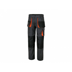 Calças de Trabalho Multi-Bolsos em Lona com Aplicações Oxford M Cinza 7900E BETA