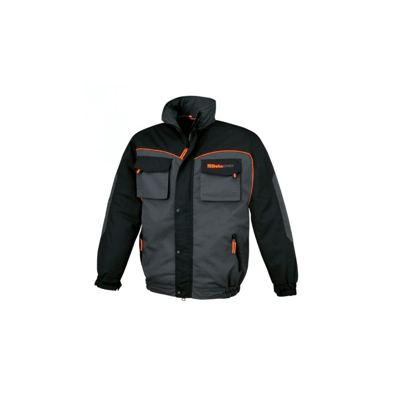 BETA 7904E M 'Bomber' Work Grey Jacket with Oxford Applications BETA 7904E M 'Bomber' Work Grey Jacket with Oxford Applications