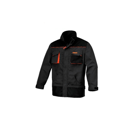 BETA 7909E 3XL Grey Multi-Pocket Canvas Work Vest with Oxford Appliques
