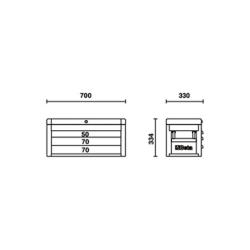 BETA C22S-O Portable Tool Chest with Three Drawers