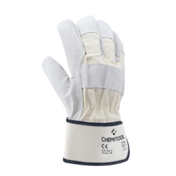 CHEMITOOL Natural Split Protective American Glove Size 8