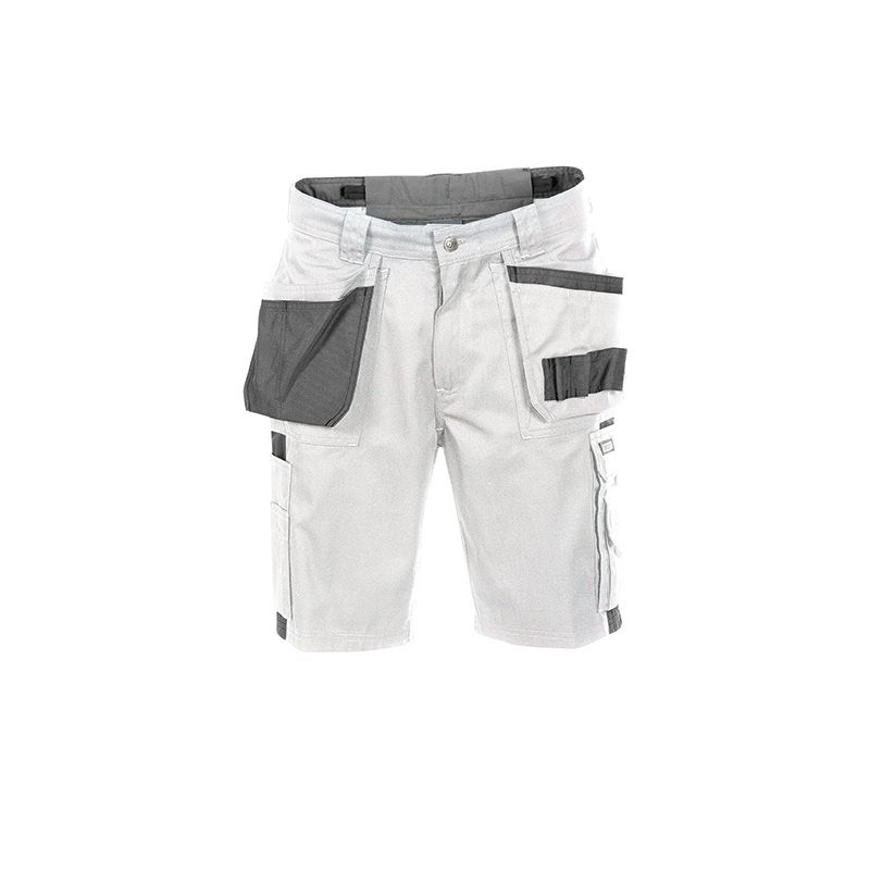 DASSY Monza Two-Tone Work Shorts n.º 52 +/- 245 g/m² White/Grey DASSY Monza Two-Tone Work Shorts n.º 52 +/- 245 g/m² White/Grey