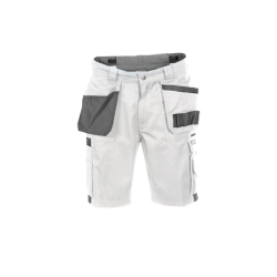 DASSY Monza Two-Tone Work Shorts n.º 66 +/- 245 g/m² White/Grey