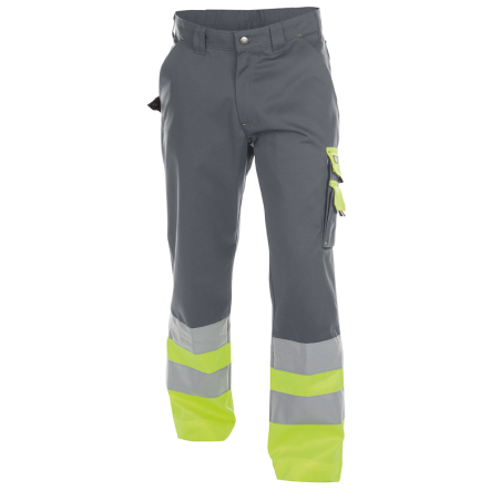 Calças de Trabalho Refletoras Omaha n.º 48 +/- 300 g/m² Cinzento/Amarelo Fluo DASSY