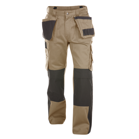 DASSY Seattle Two-Tone Work Trousers n.º 46 +/- 245 g/m² Beige/Black
