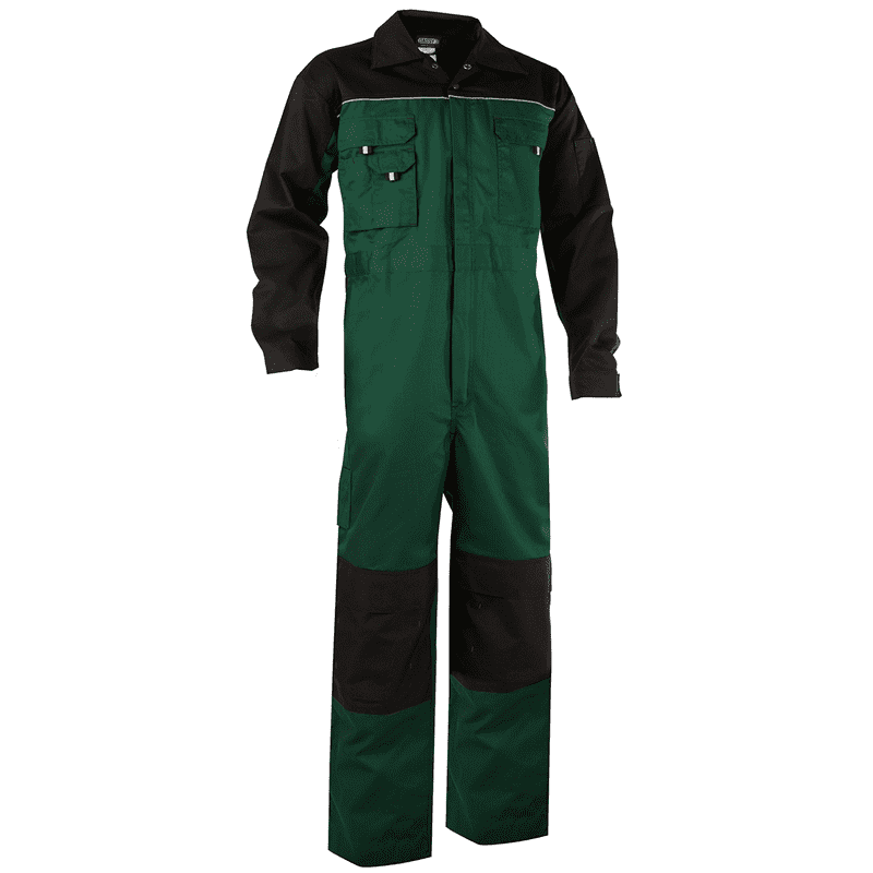 DASSY Cannes Two-Tone Overall L +/- 245 g/m² Bottle Green/Black