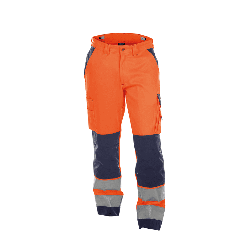 DASSY Buffalo High Visibility Work Trousers n.º 42 +/- 290 g/m² Fluo Orange/Navy