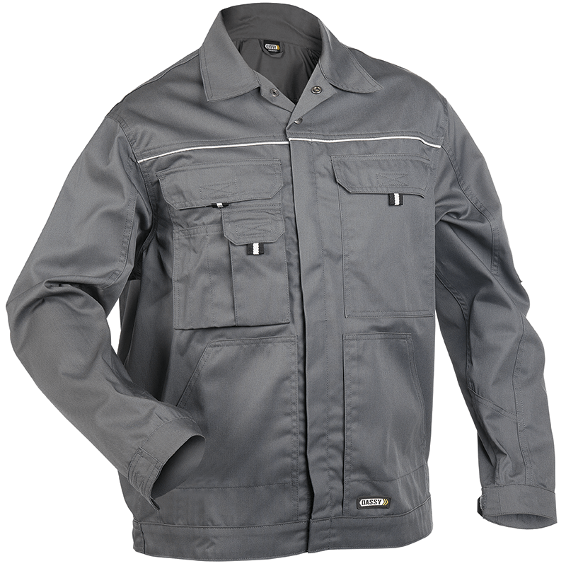 DASSY Nouville Work Jacket L +/- 245 g/m² Grey DASSY Nouville Work Jacket L +/- 245 g/m² Grey
