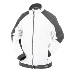 Casaco Polar Bicolor Kazan XS +/- 260 g/m² Branco/Cinzento DASSY