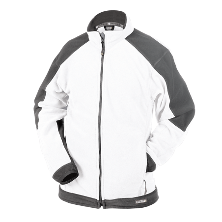 Casaco Polar Bicolor Kazan S +/- 260 g/m² Branco/Cinzento DASSY