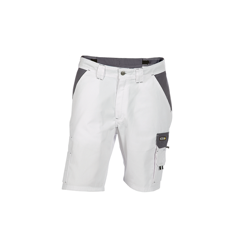 Pantalones Cortos de Trabajo Roma Bicolor n.º 44 +/- 245 g/m² Blanco/Gris DASSY Pantalones Cortos de Trabajo Roma Bicolor n.º 44 +/- 245 g/m² Blanco/Gris DASSY