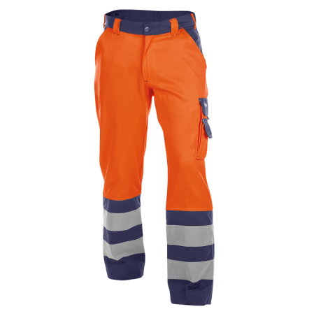 DASSY Lancaster High Visibility Work Trousers n.º 46 +/- 290 g/m² Fluo Orange/Navy