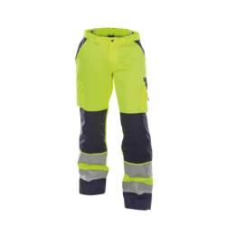 DASSY Buffalo High Visibility Work Trousers n.º 52 Plus +/- 290 g/m² Fluo Yellow/Navy