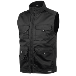 DASSY Avila Sleeveless Work Jacket L +/- 245 g/m² Black
