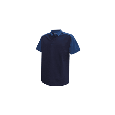 Polo Cesar Bicolor L +/- 220 g/m² Azul Marino/Azul Real DASSY