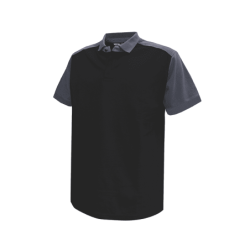 Polo Cesar Bicolor XL +/- 220 g/m² Preto/Cinzento DASSY
