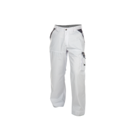 Calças de Trabalho Nashville Bicolor n.º 54 Plus +/- 245 g/m² Branco/Cinzento DASSY