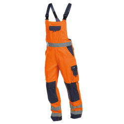 DASSY Toulouse High Visibility Brace Overall n.º 52 +/- 290 g/m² Fluo Orange/Navy