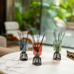 Scented Bouquet and Refill 250ml Teck and Tonka - Iconic Color