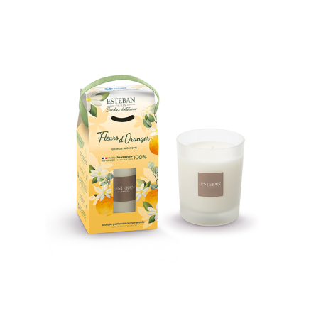Vela Recargable Perfumada 180gr - Flor de Naranja