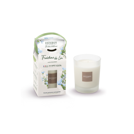 Refillable Scented Candle 180gr Linen Freshness - Nature Universe