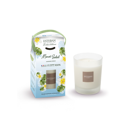 Refillable Scented Candle 180gr Sunshine Monoi - Nature Universe