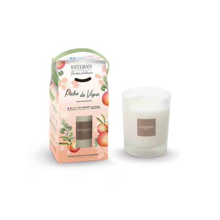 Refillable Candle 180gr Vineyard Peach - Nature Universe