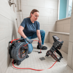 SeeSnake MicroReel APX com Câmara de Inspeção de Tubos de Diagnóstico TruSense 70808 RIDGID