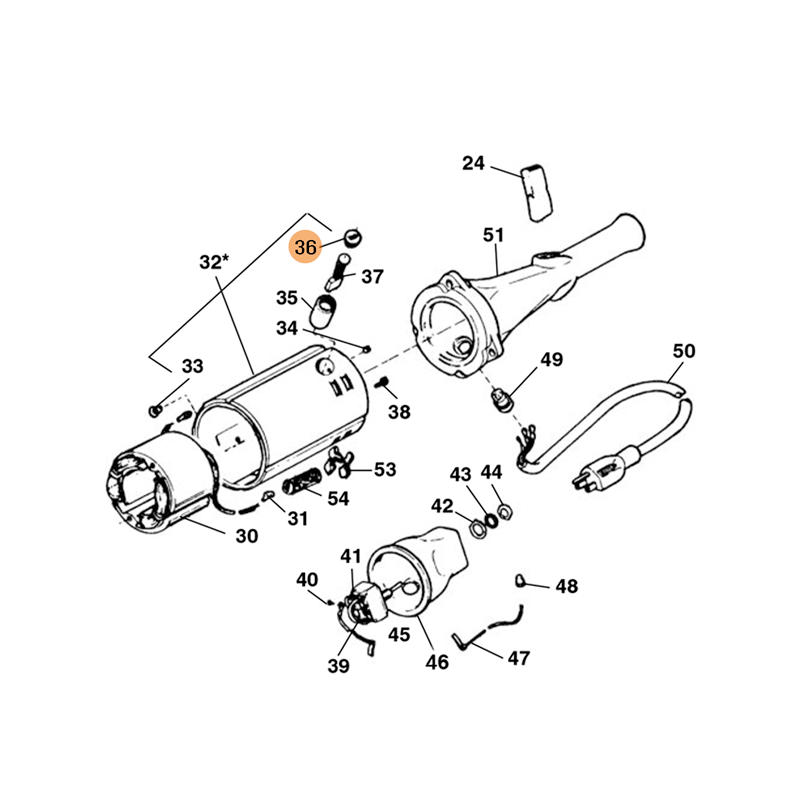 Conjunto de 2 Tampas de Escova 45660 RIDGID Conjunto de 2 Tampas de Escova 45660 RIDGID