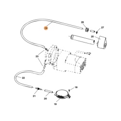 OUTPUT OIL LINE - 25"