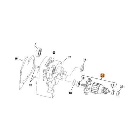 Conjunto de Inducido - 230V 40948 RIDGID