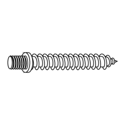 Parafuso para Abraçadeira LV029 M6X30 Passivado Amarelo CHEMITOOL FASTENERS