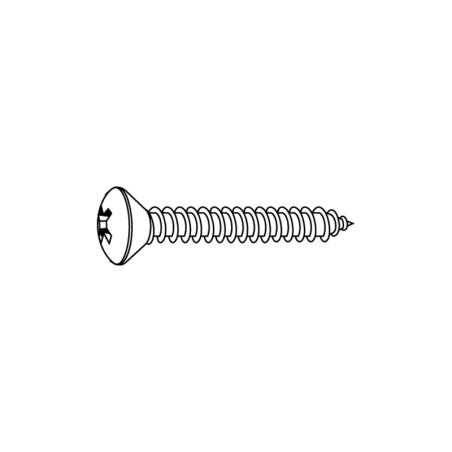 CHEMITOOL Cross Recessed Countersunk Head Tapping Screw DIN 7983 C 3,5x16 A2 Passivated Stainless Steel